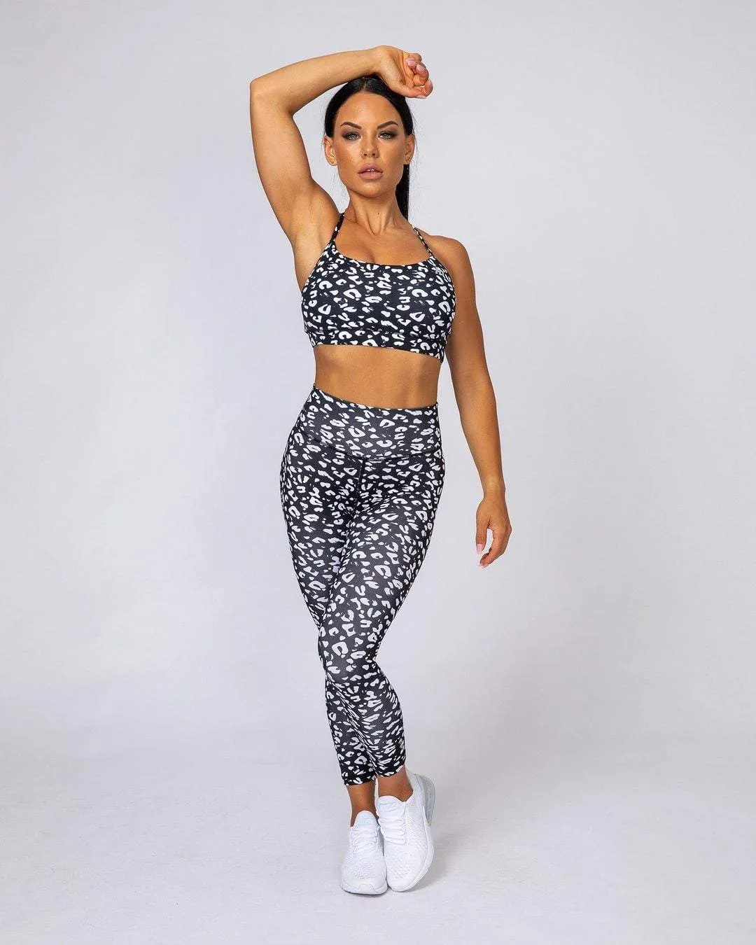 Signature Scrunch 7/8 Leggings - Black Leopard