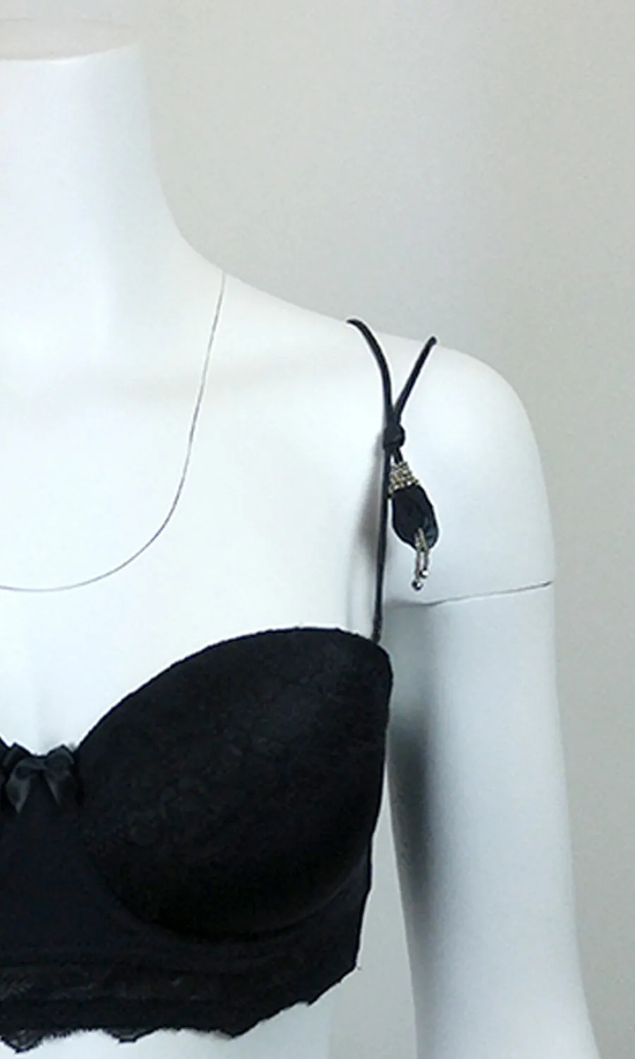 SILK BEADED STRAPS for Strapless Bra