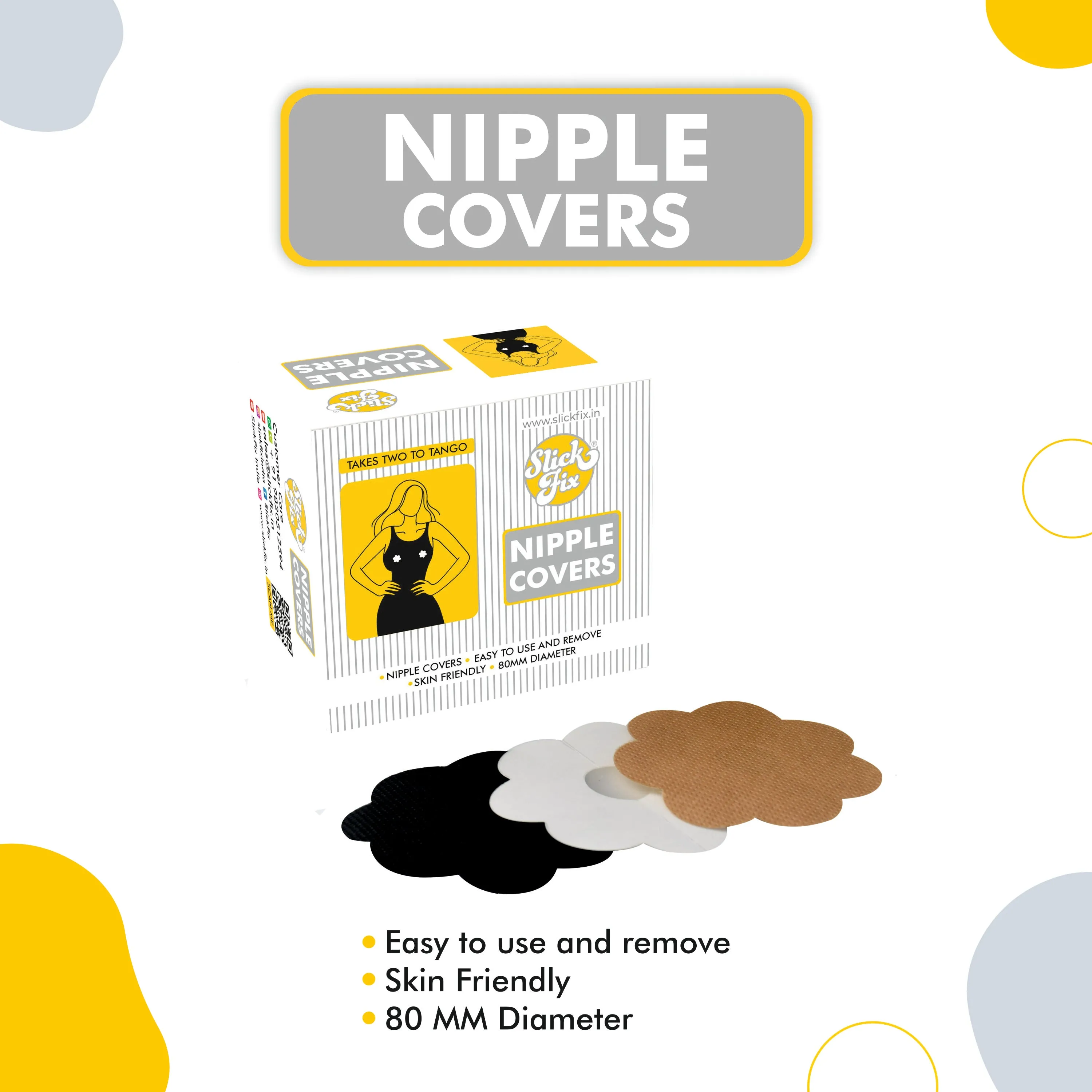 SlickFix Nipple Covers  (Color options available)