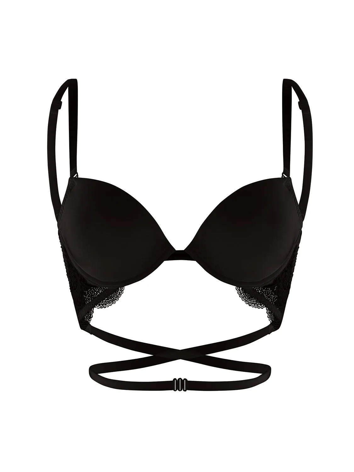 Soutien-gorge multi-positions dos nu - Noir