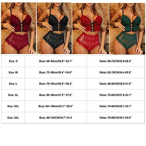 Spritumn-Home Sexy Lingerie Set for Women Naughty,Women's Sexy Push Up Bra and Knickers Sets Strap Dress Lace Cup Nightwear Underwear for Women Plus Size UK 8 10 12 14 16 18 20