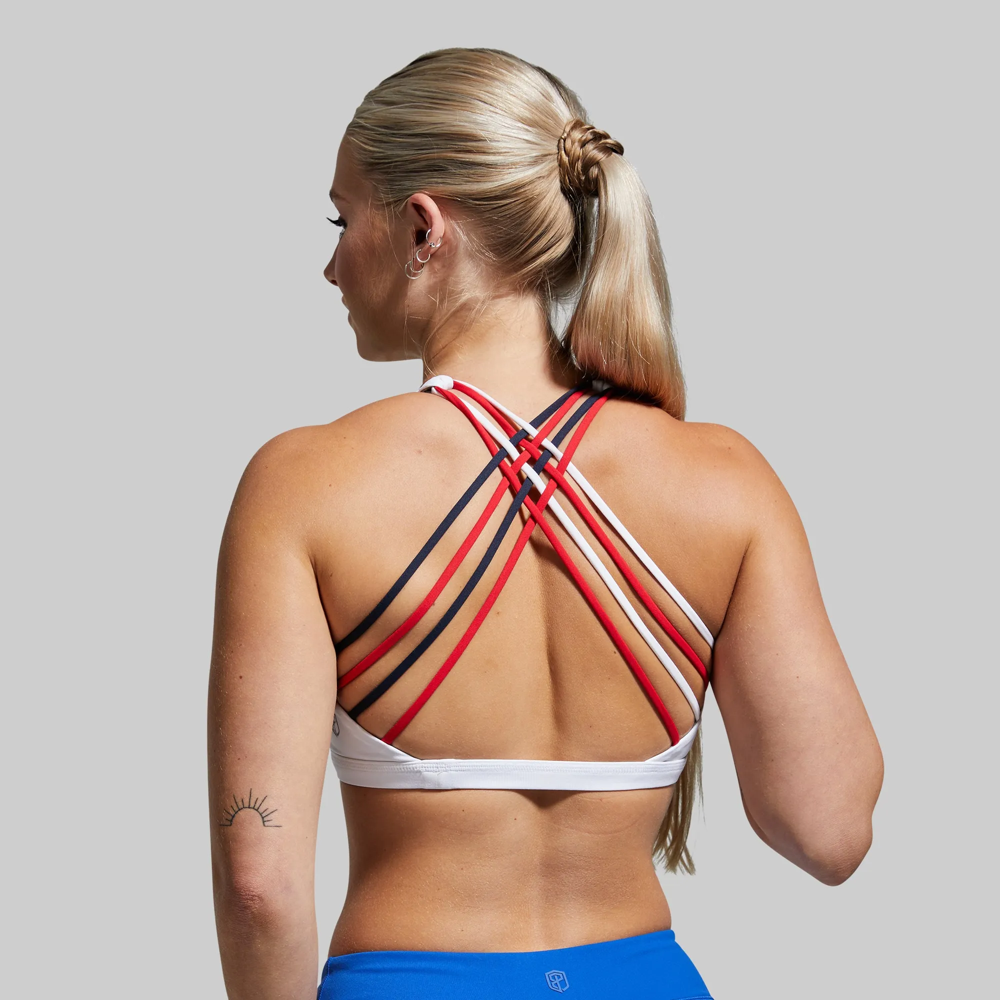 Vitality Sports Bra (Brand Strength-White)