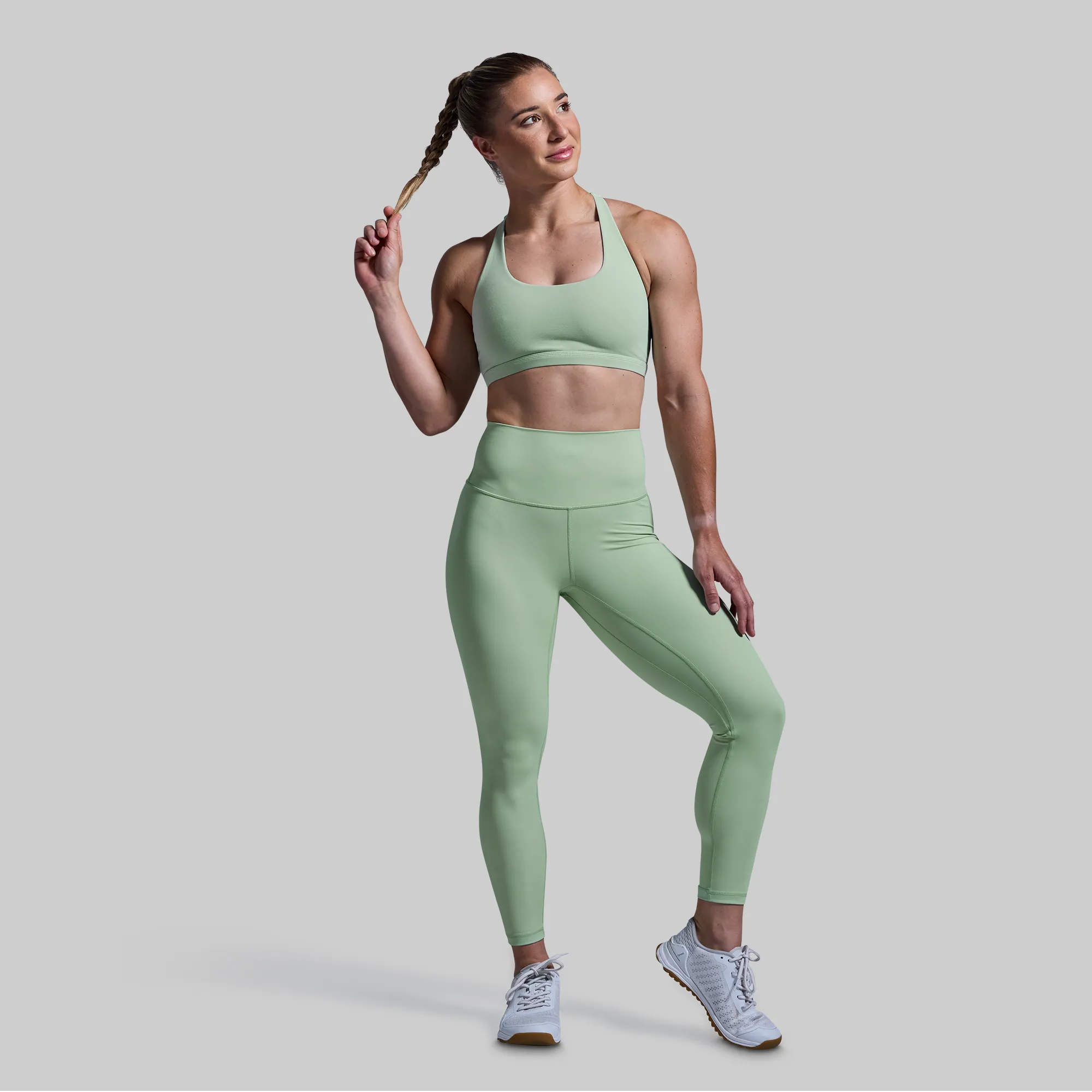 Vitality Sports Bra (Cameo Green)