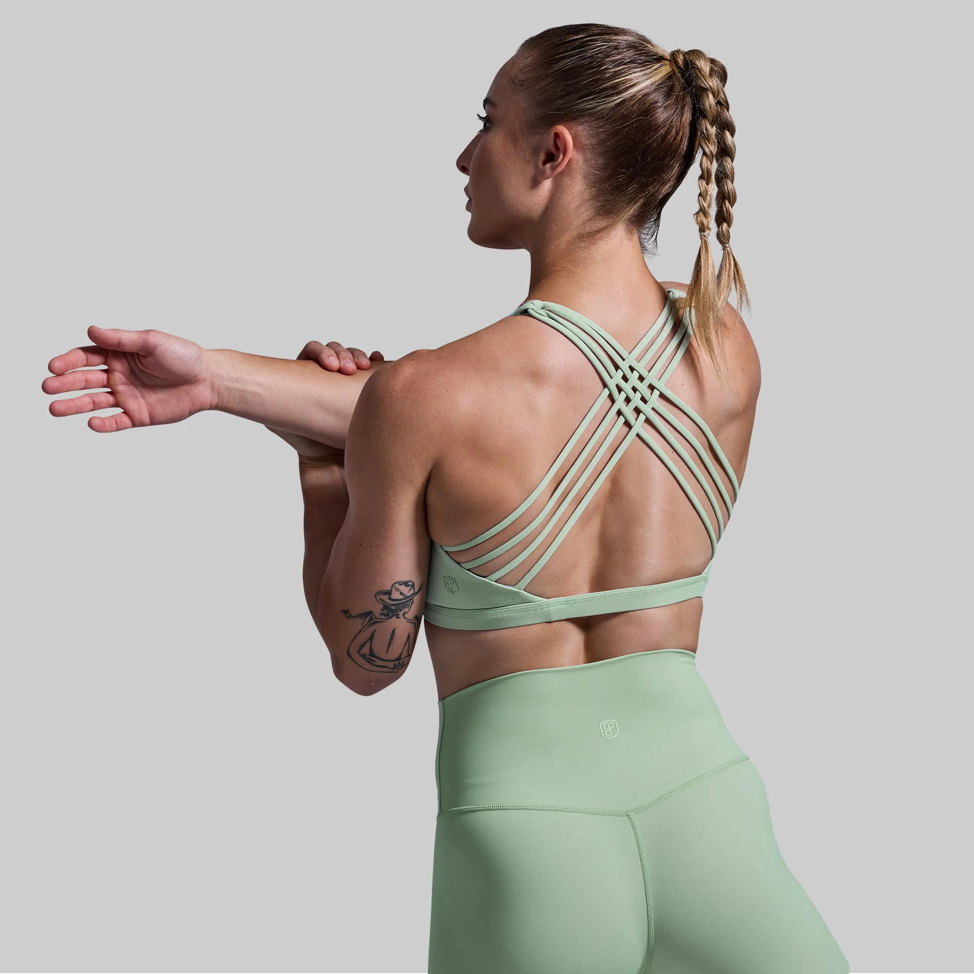 Vitality Sports Bra (Cameo Green)