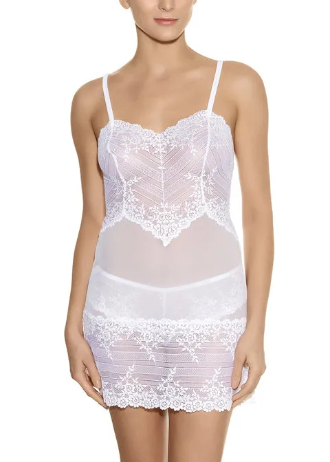 Wacoal Embrace Lace Chemise, Delicious White