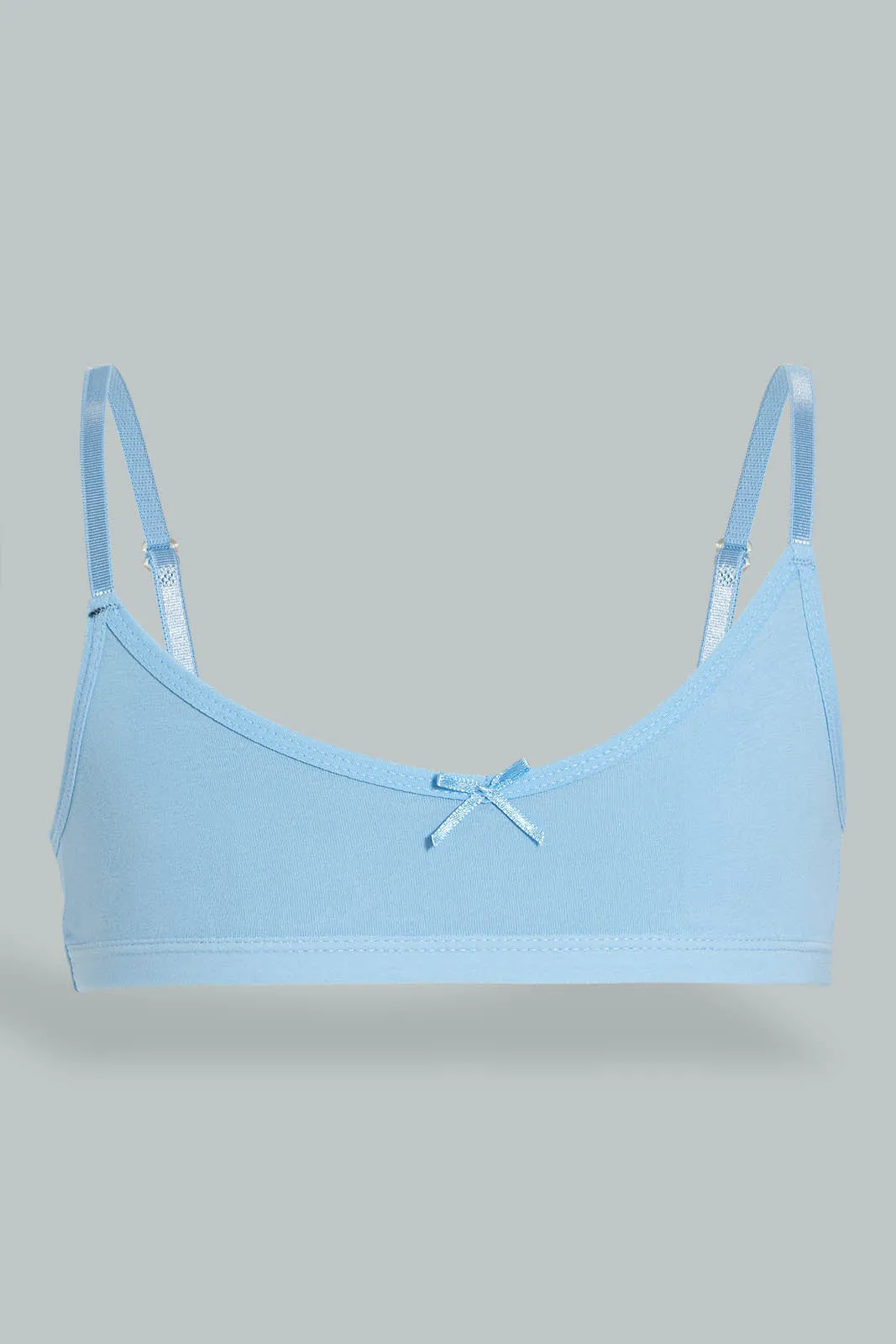 White And Blue Seamless Bra (Pack of 2)