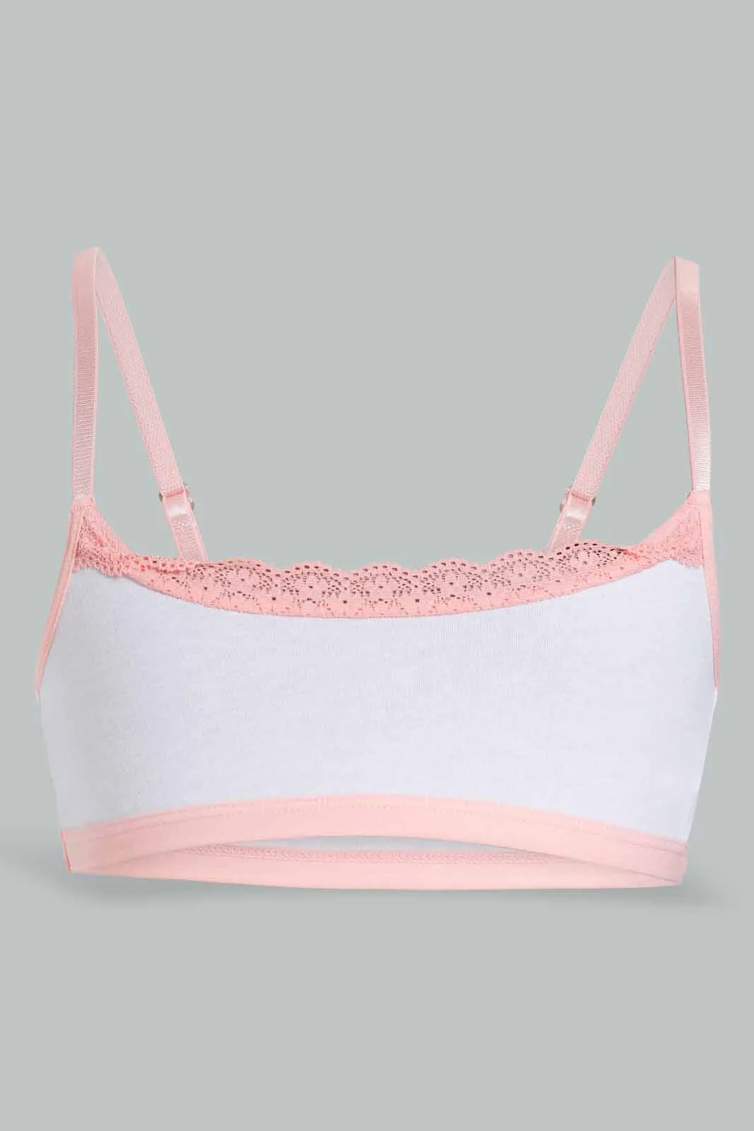 White And Pink Bra For Senior Girls (Pack of 3)