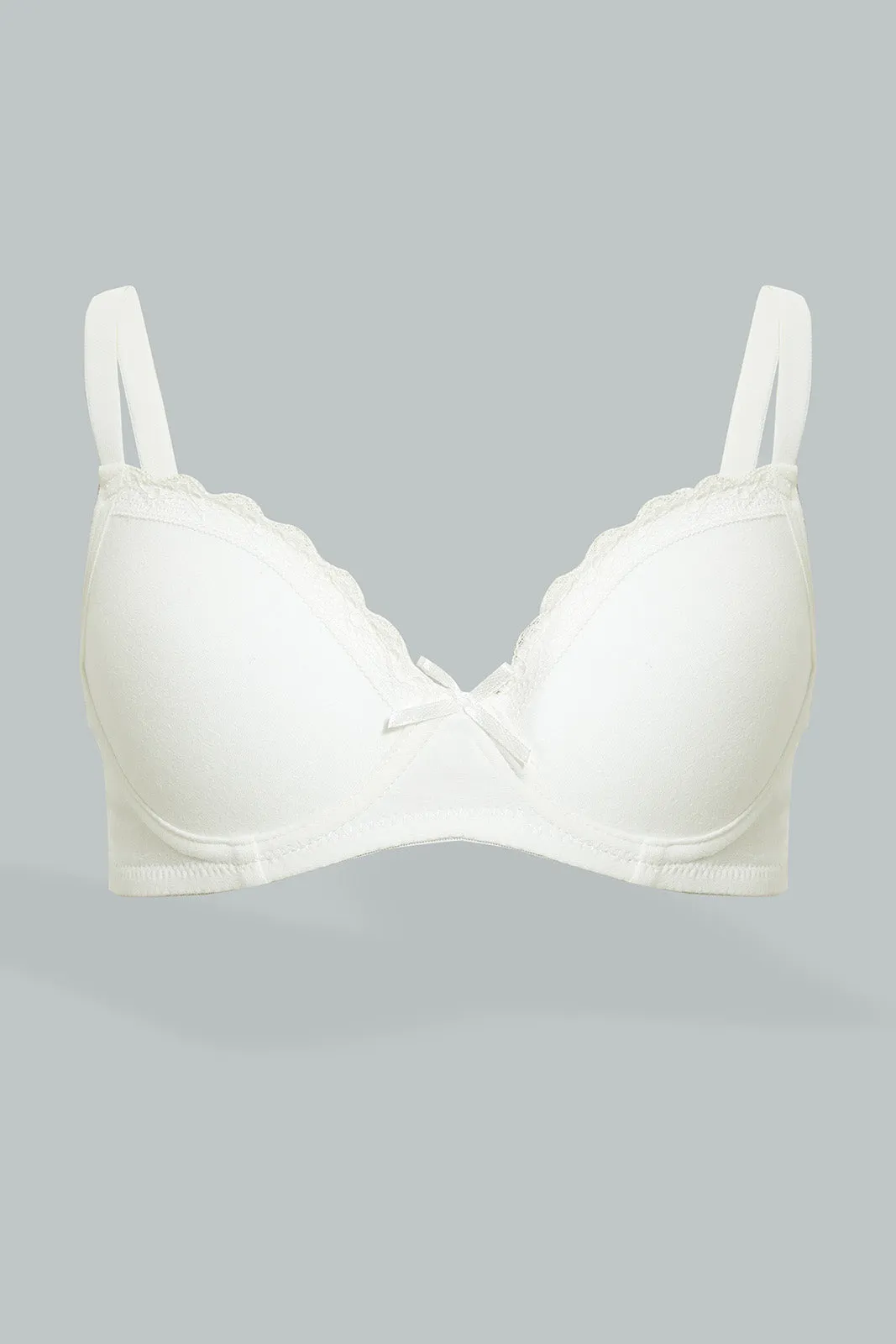 White Padded Bra Set (Pack Of 2)