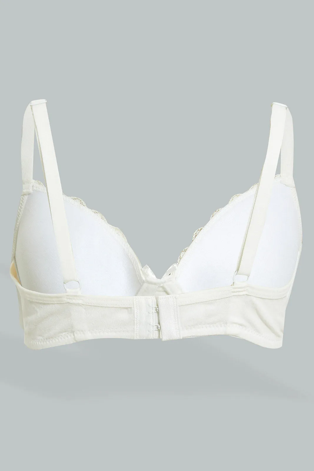 White Padded Bra Set (Pack Of 2)