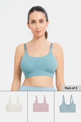 Women Assorted Comfort Bras (Pack of 3)