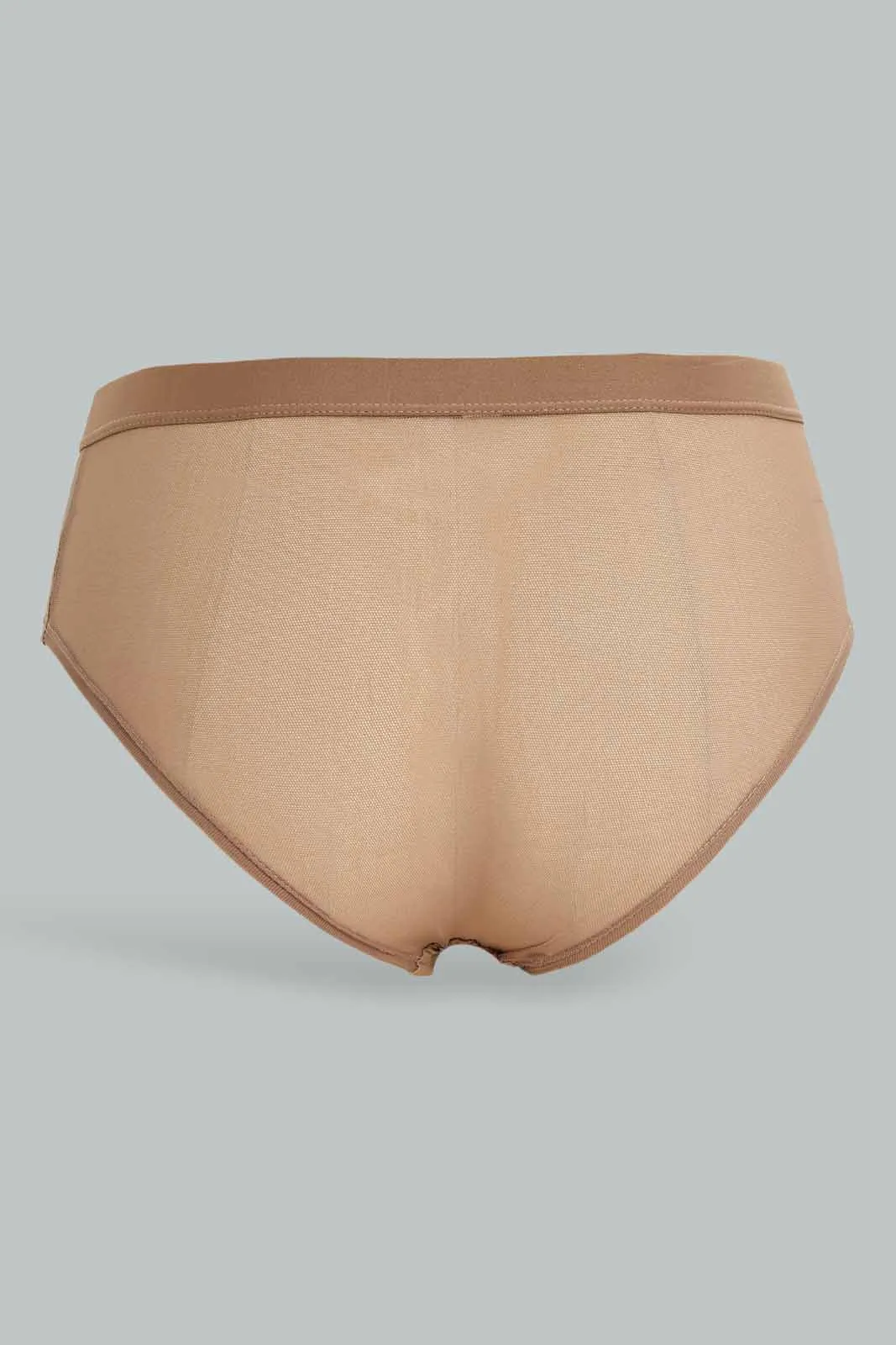 Women Beige Boyleg Brief