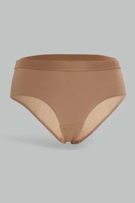 Women Beige Boyleg Brief