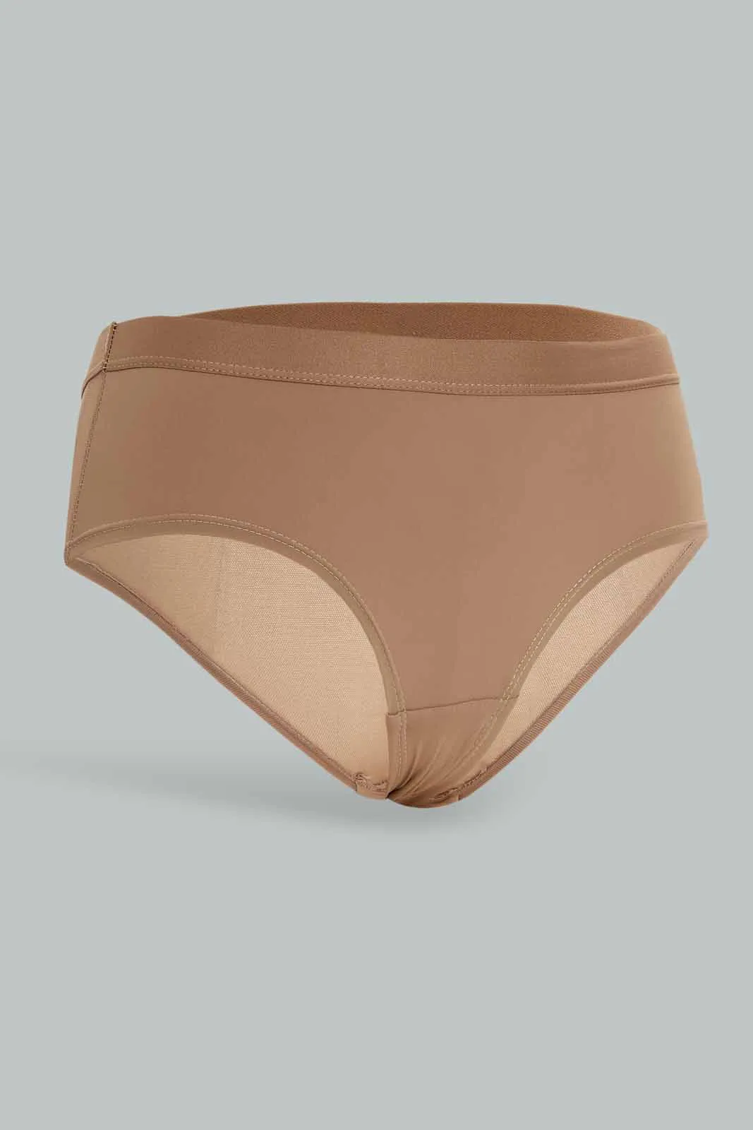 Women Beige Boyleg Brief