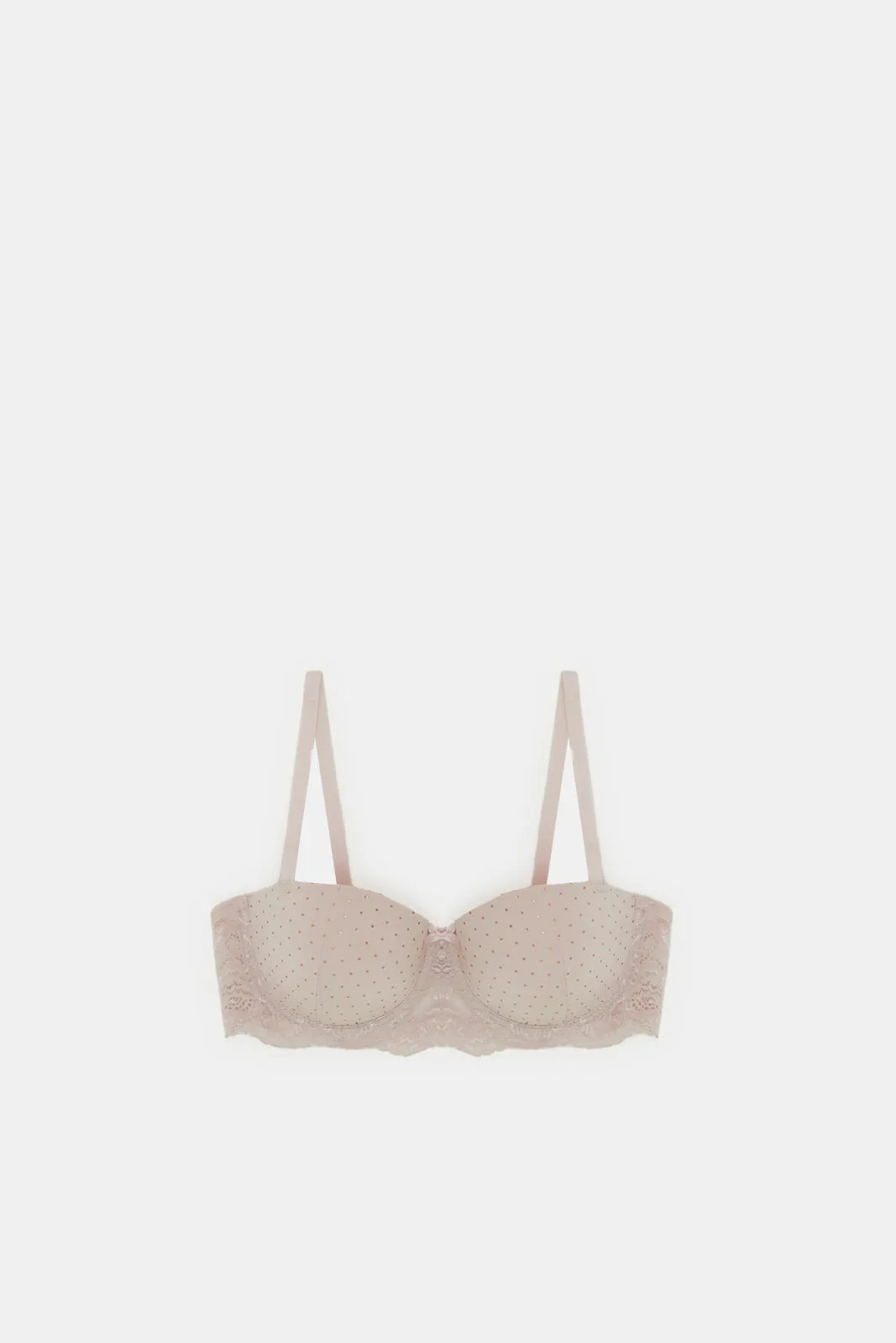 Women Pink And Burgundy Lace Balconette Bra Set (Pack of 2)