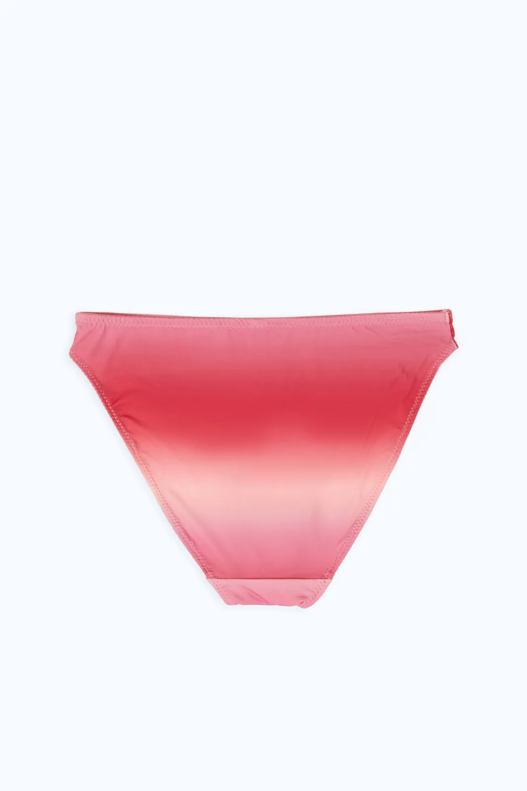 Women Pink Ombre Print High Leg Brief