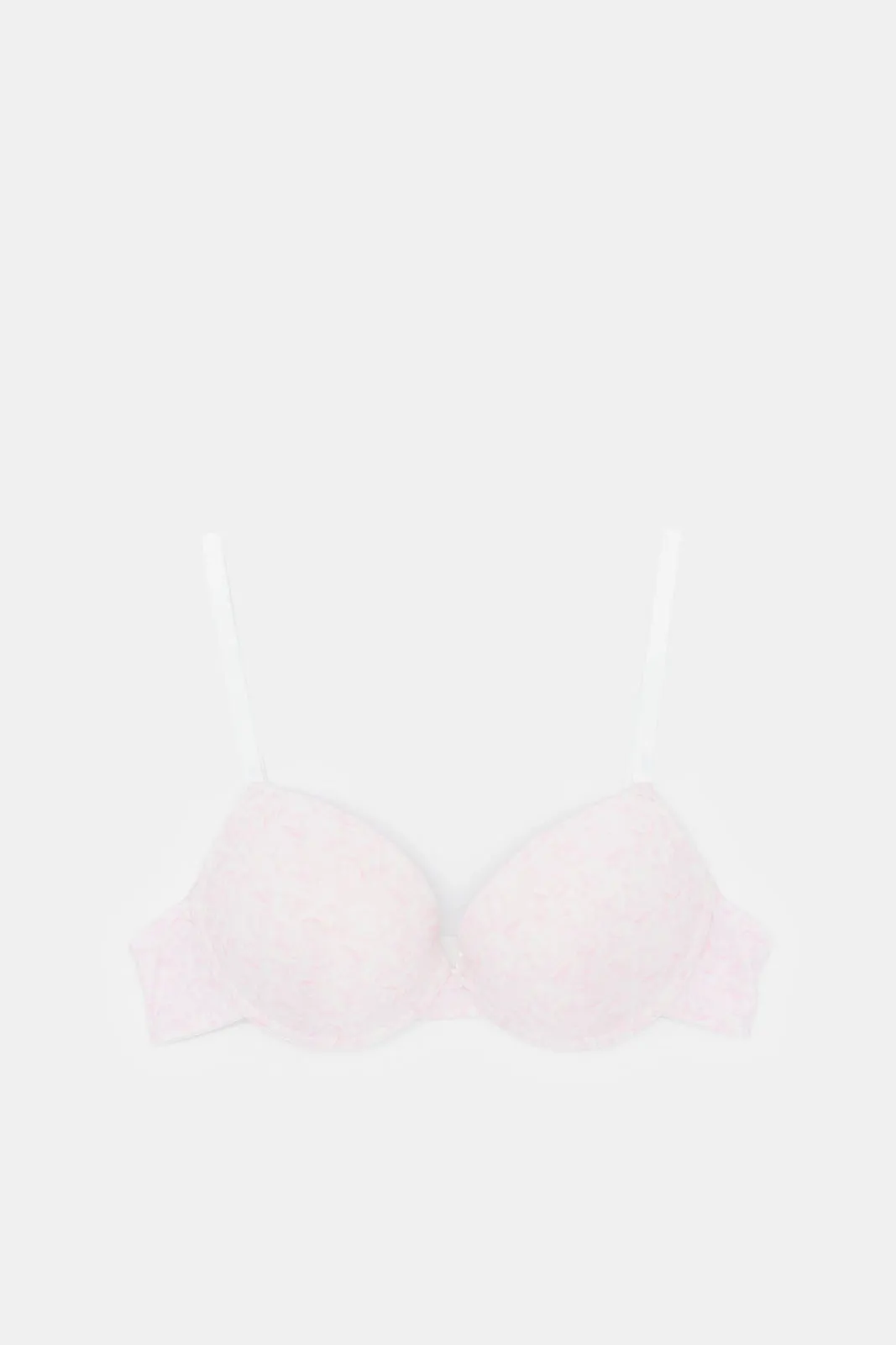 Women Pink Printed Push-Up Bra (Pack of 2)