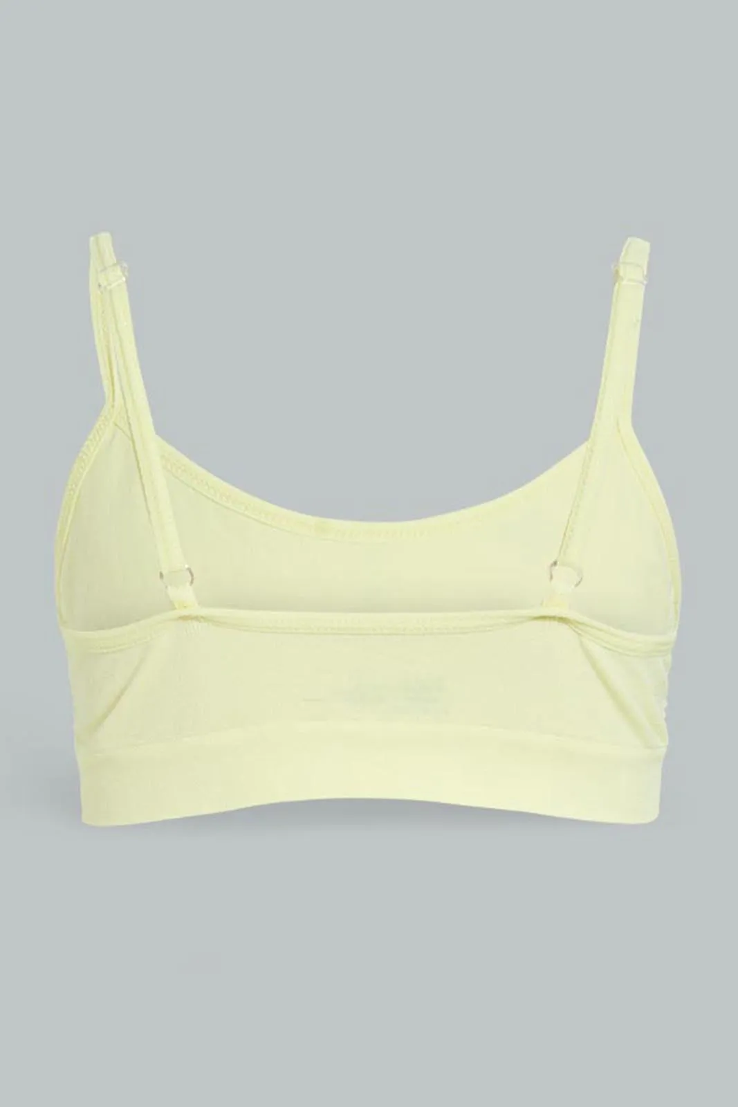 Yellow And White Comfort Bra For Senior Girls (Pack of 2)