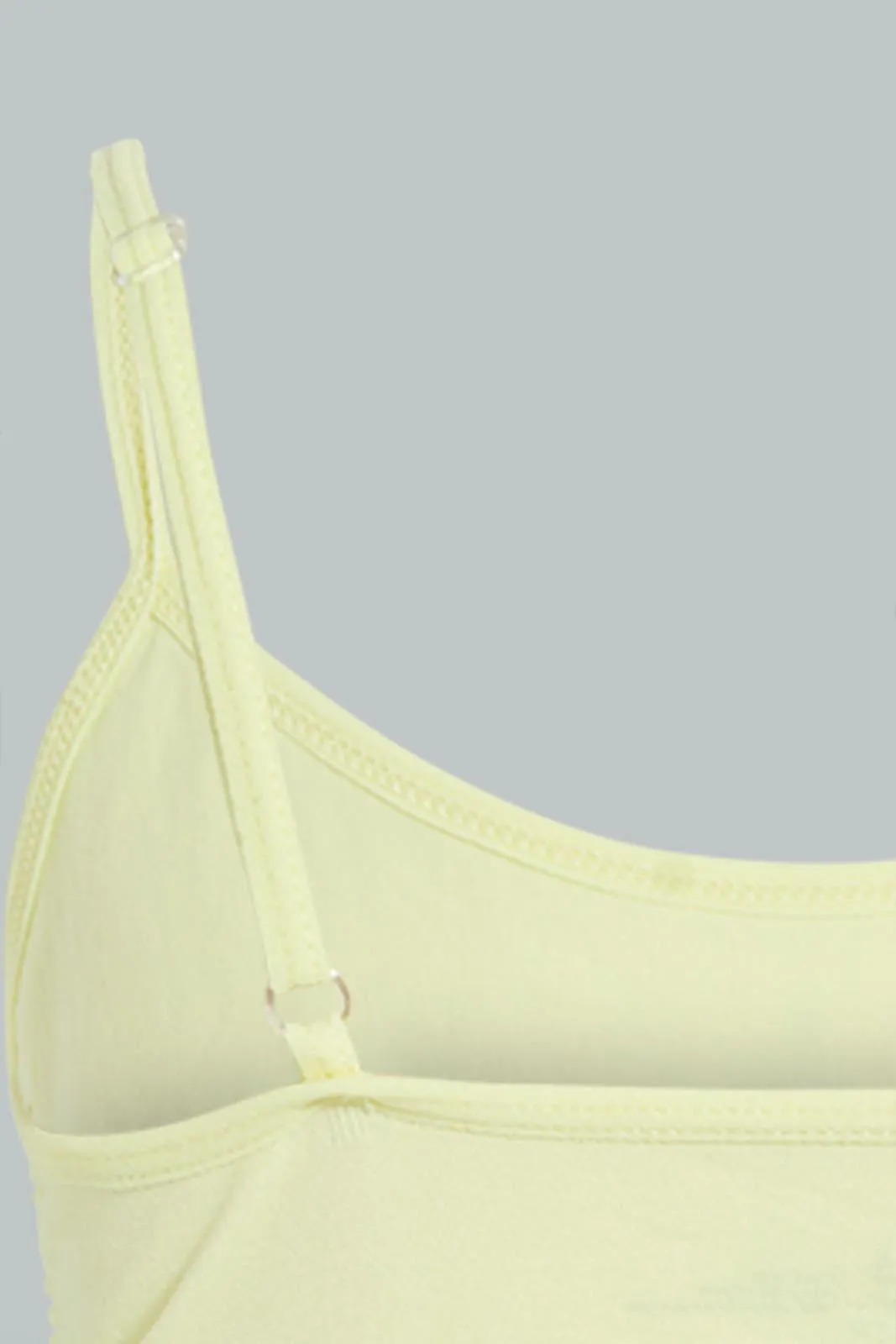 Yellow And White Comfort Bra For Senior Girls (Pack of 2)