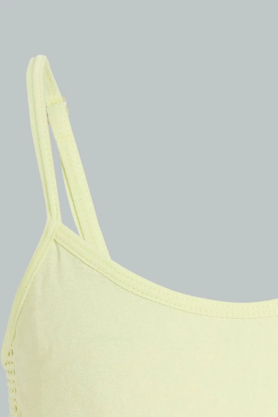 Yellow And White Comfort Bra For Senior Girls (Pack of 2)